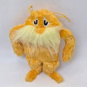 Dr Seuss Lorax Plush Manhattan Toy 2012 Small 6 Inch Stuffed Animal Yellow